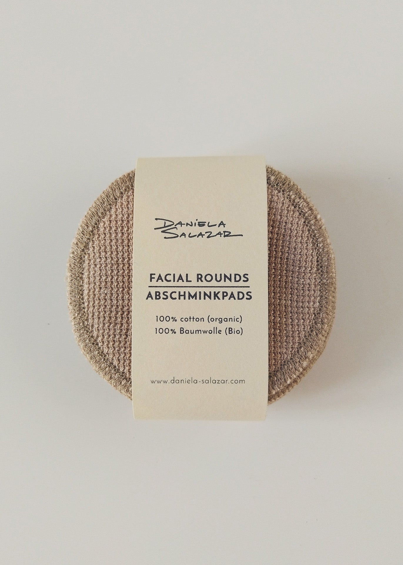 Face Pads & Pouch - Gingham/Brown Organic Cotton - 100% Cotton (organic) / 100 % Baumwolle (Bio)
