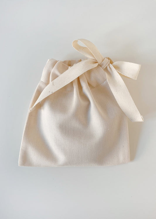 Face Pads & Pouch - Ecru/Brown Organic Cotton - 100% Cotton (organic) / 100 % Baumwolle (Bio)