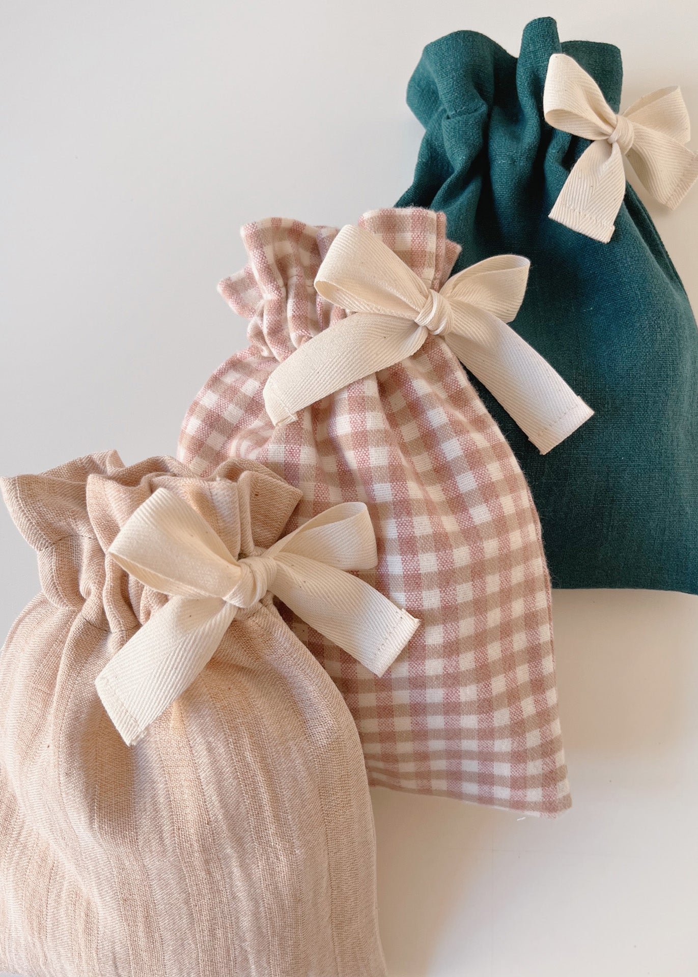Home spa Gift Set - Stripes/Brown - 100% Cotton (organic) / 100 % Baumwolle (Bio)
