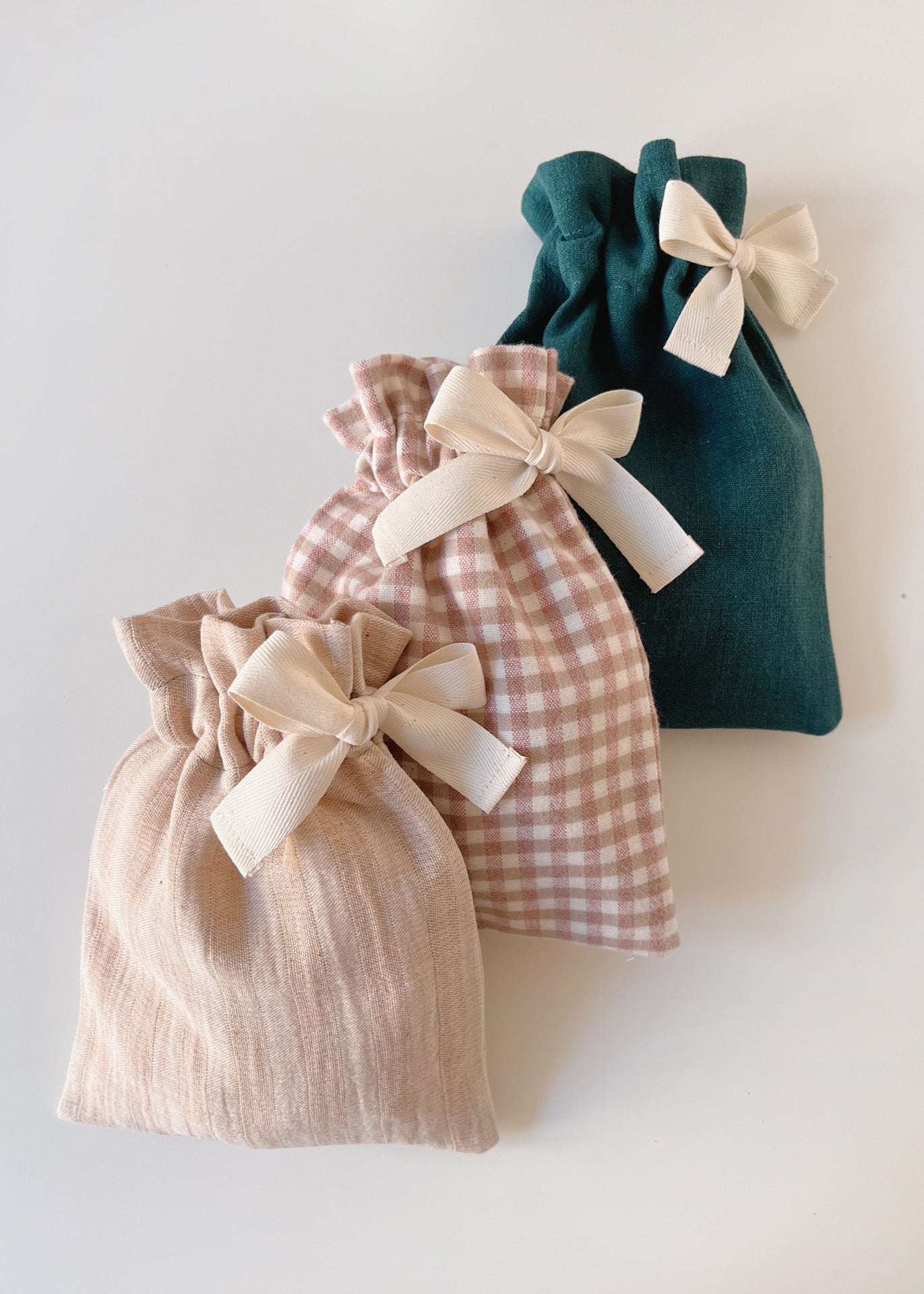 Home spa Gift Set - Stripes/Ivory - 100% Cotton (organic) / 100 % Baumwolle (Bio)