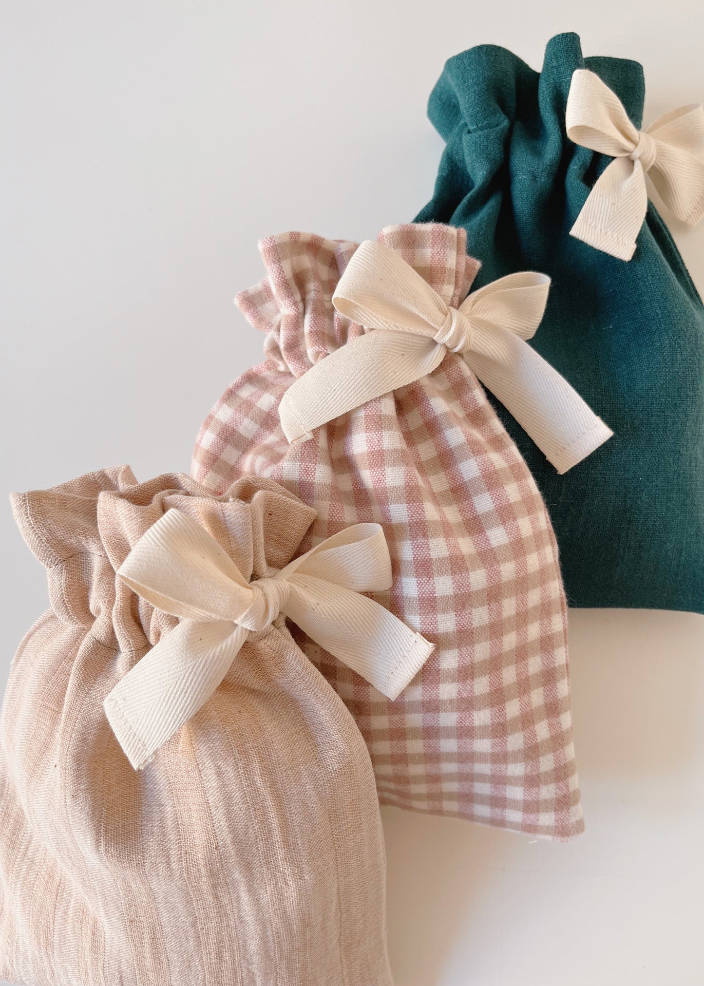 Home spa Gift Set - Stripes/Ivory - 100% Cotton (organic) / 100 % Baumwolle (Bio)