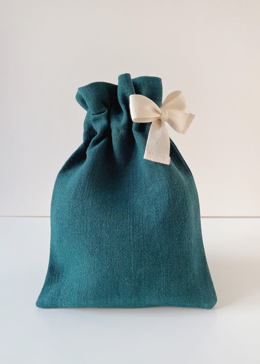 Home spa Gift Set - Forest Green/Ivory - Cotton (organic) and True hemp / Baumwolle (Bio) und Hanf