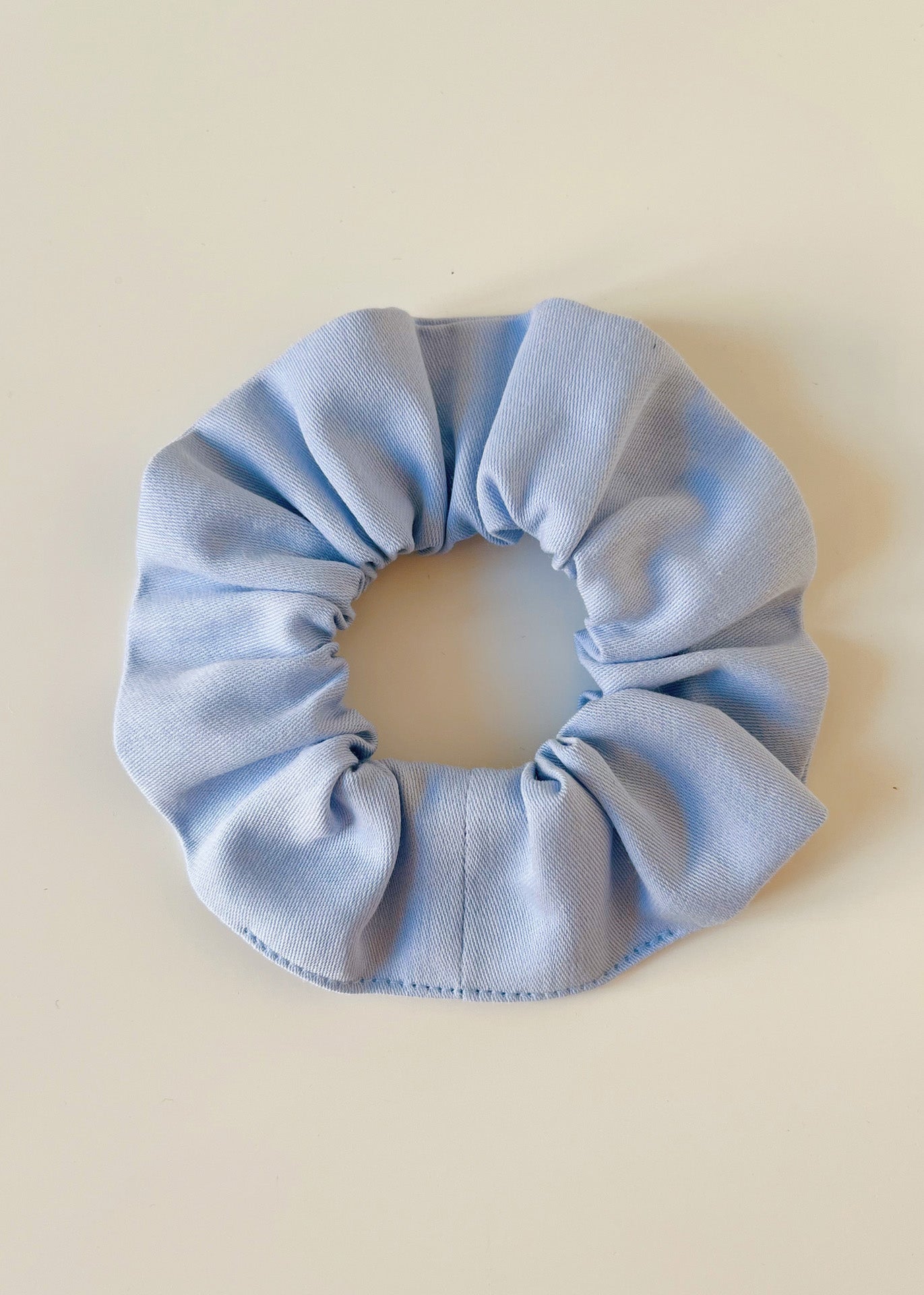 Organic Cotton Scrunchie - Sky Blue - 100% Cotton (organic) / 100 % Baumwolle (Bio)