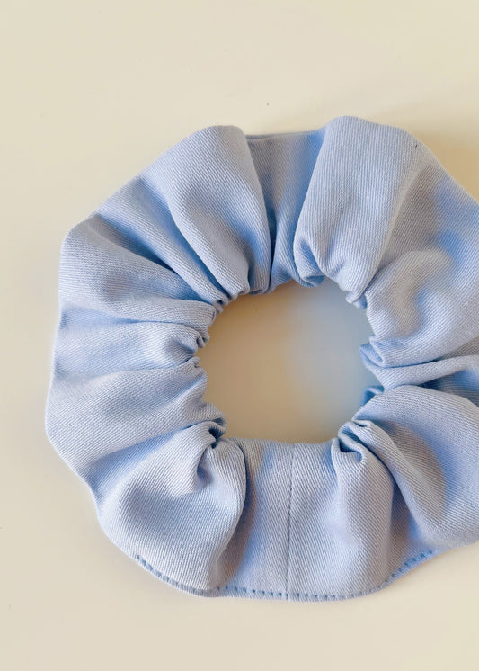 Organic Cotton Scrunchie - Sky Blue - 100% Cotton (organic) / 100 % Baumwolle (Bio)
