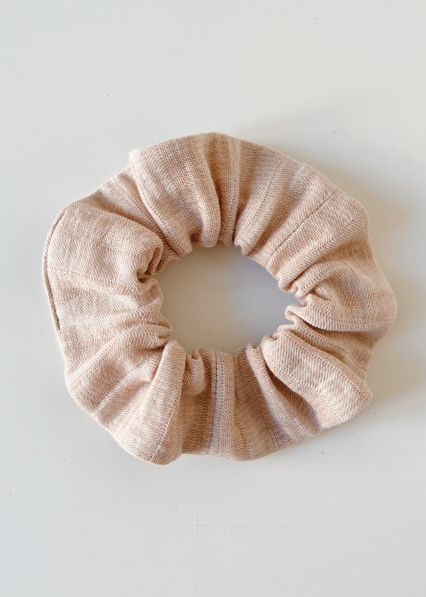 Organic Cotton Scrunchie - Striped Muslin - 100% Cotton (organic) / 100 % Baumwolle (Bio)
