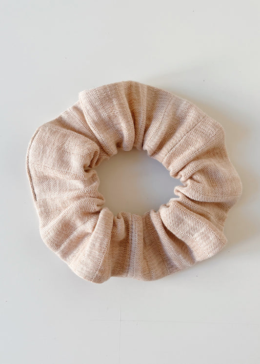 Organic Cotton Scrunchie - Striped Muslin - 100% Cotton (organic) / 100 % Baumwolle (Bio)