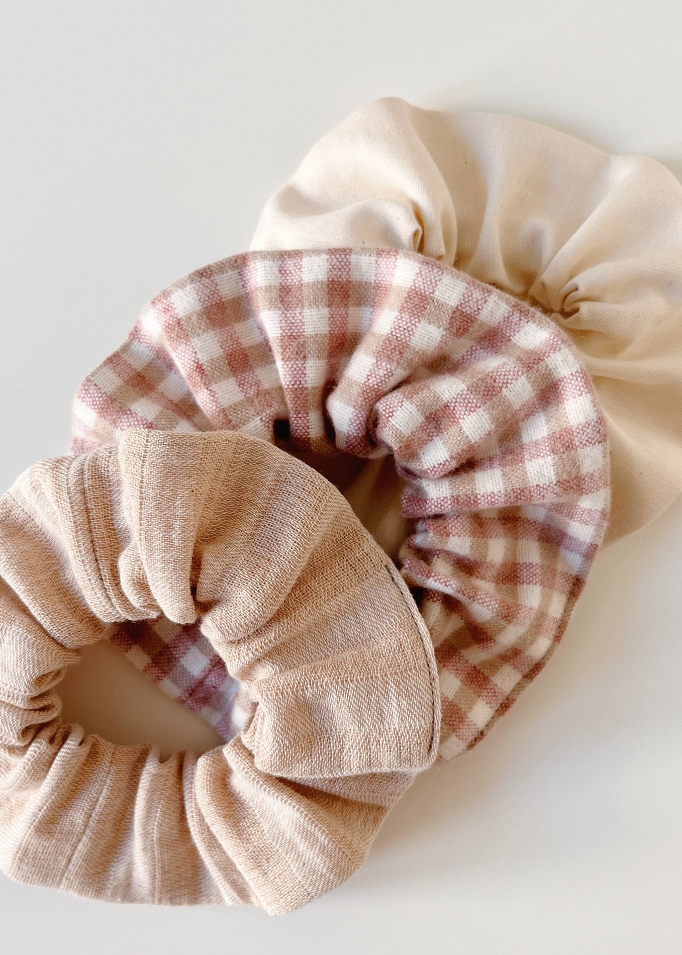 Cora – Scrunchie Set of 3 - 100% Cotton (organic) / 100 % Baumwolle (Bio)