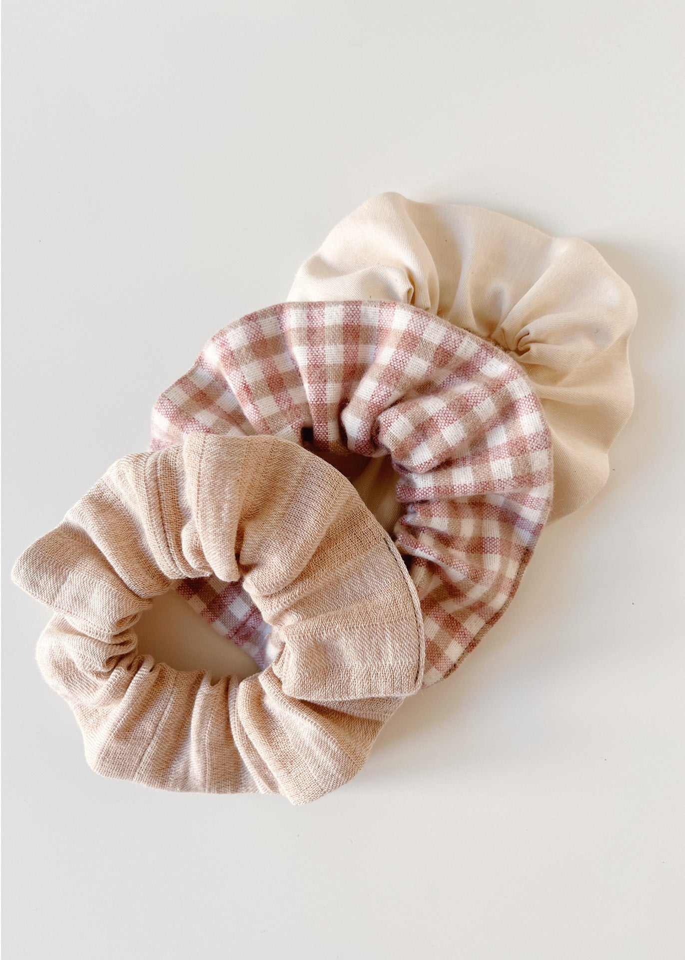 Cora – Scrunchie Set of 3 - 100% Cotton (organic) / 100 % Baumwolle (Bio)