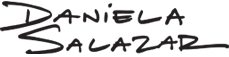 Daniela Salazar brand logo. A simple handwritten typography in black.