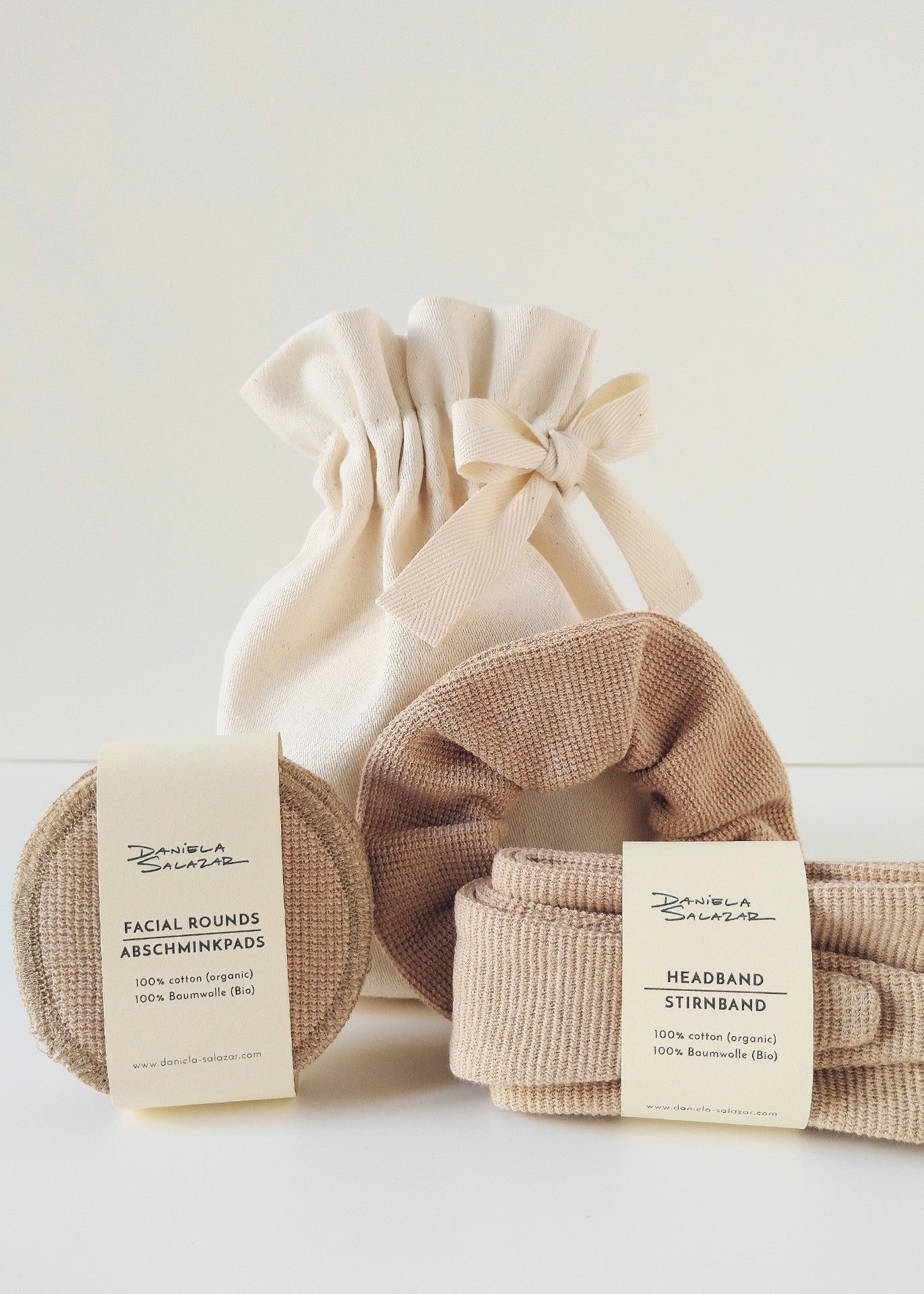 Home spa Gift Set - Brown - 100% Cotton (organic) / 100 % Baumwolle (Bio)