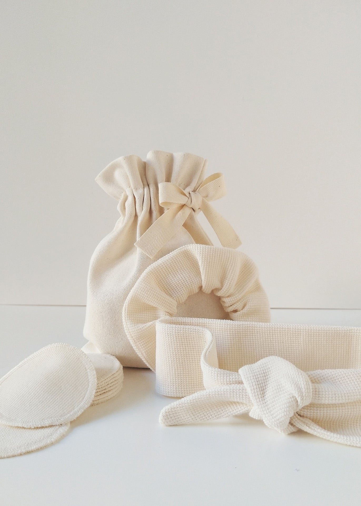 Home spa Gift Set - Ivory - 100% Cotton (organic) / 100 % Baumwolle (Bio)