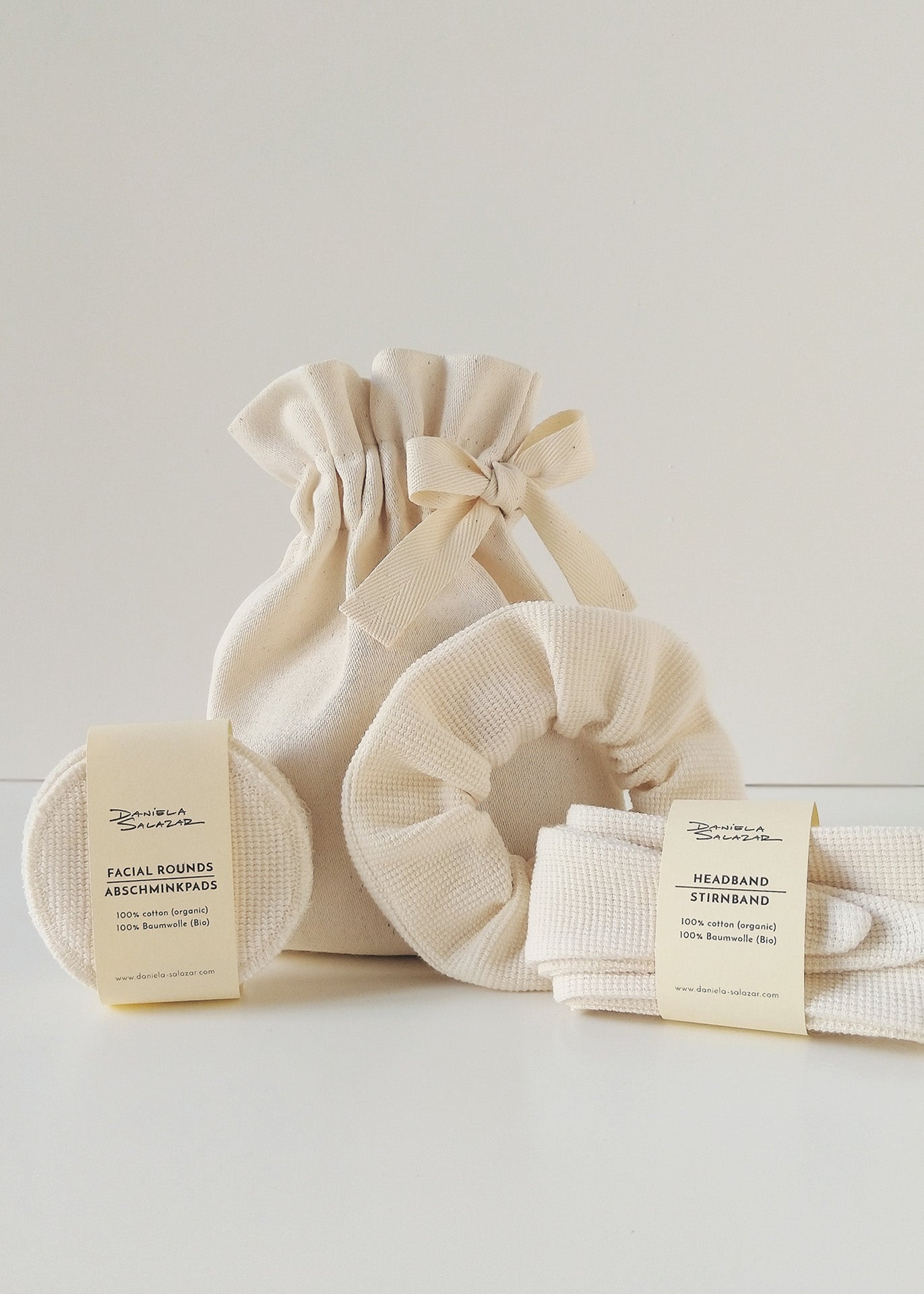Home spa Gift Set - Ivory - 100% Cotton (organic) / 100 % Baumwolle (Bio)