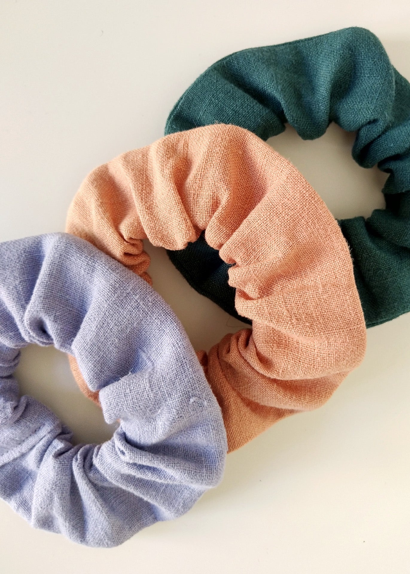 Calipso – Scrunchie Set of 3 - 100% true hemp / 100 % Hanf