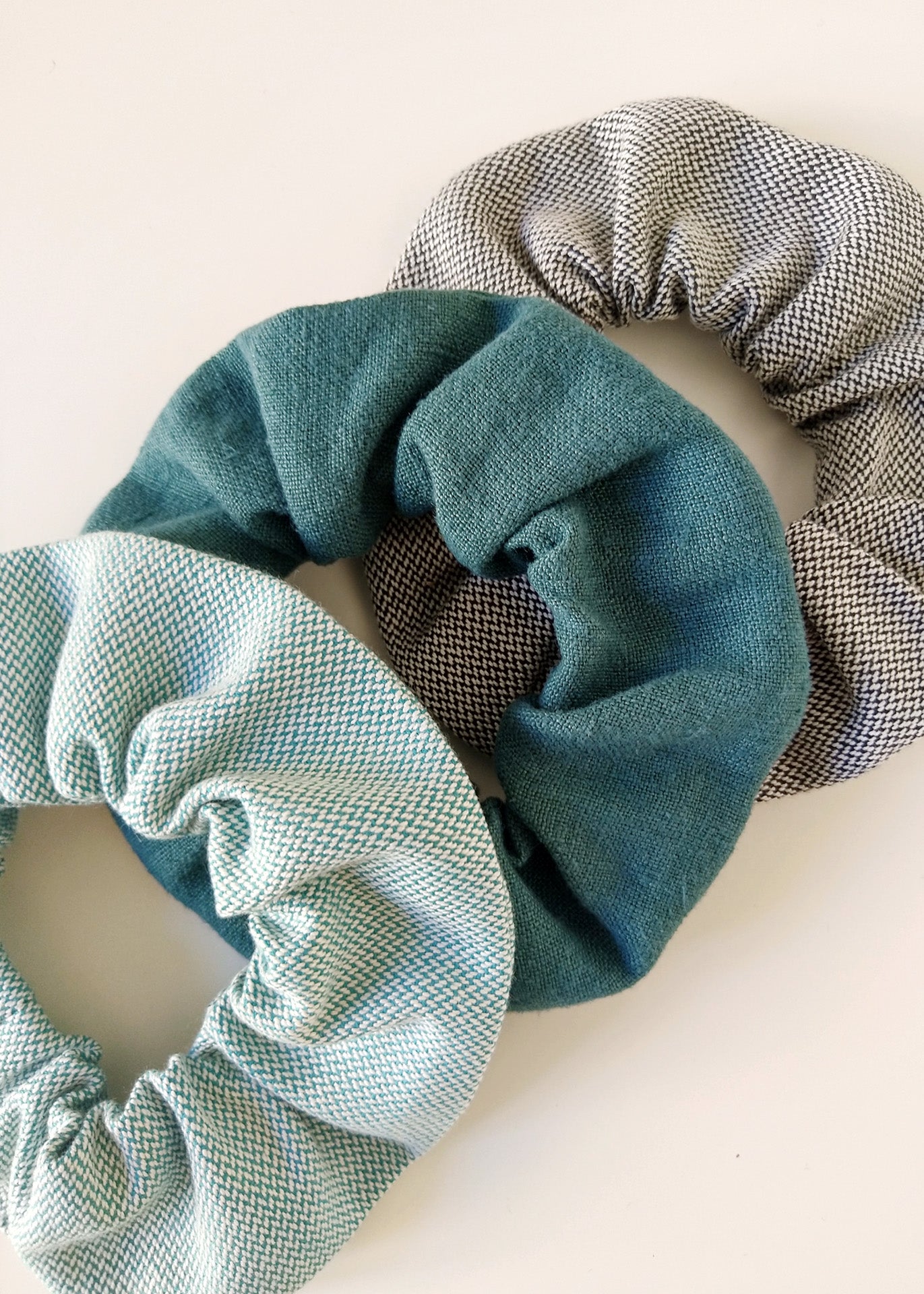 Sierra – Scrunchie Set of 3 - Cotton (organic) and True hemp / Baumwolle (Bio) und Hanf