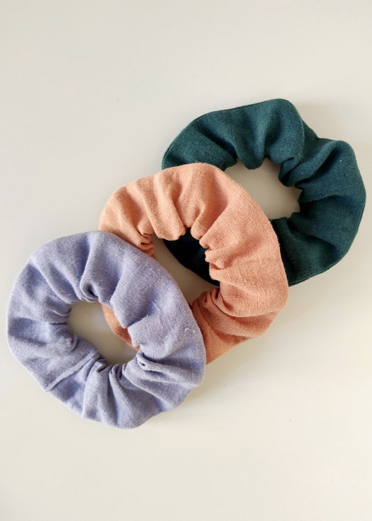 Calipso – Scrunchie Set of 3 - 100% true hemp / 100 % Hanf
