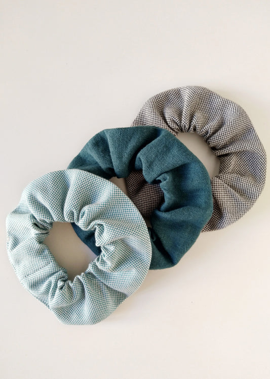 Sierra – Scrunchie Set of 3 - Cotton (organic) and True hemp / Baumwolle (Bio) und Hanf