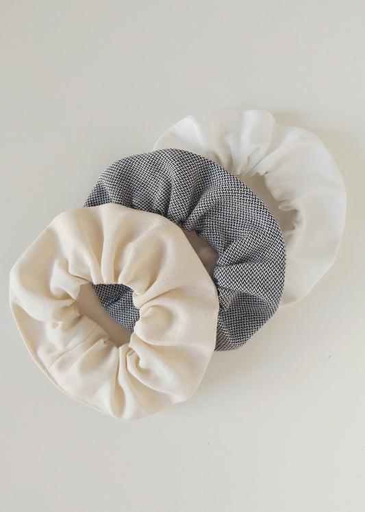 Luna – Scrunchie Set of 3 - 100% Cotton (organic) / 100 % Baumwolle (Bio)