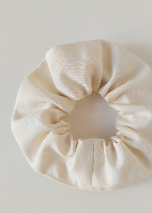 Organic Cotton Scrunchie - Ecru - 100% Cotton (organic) / 100 % Baumwolle (Bio)