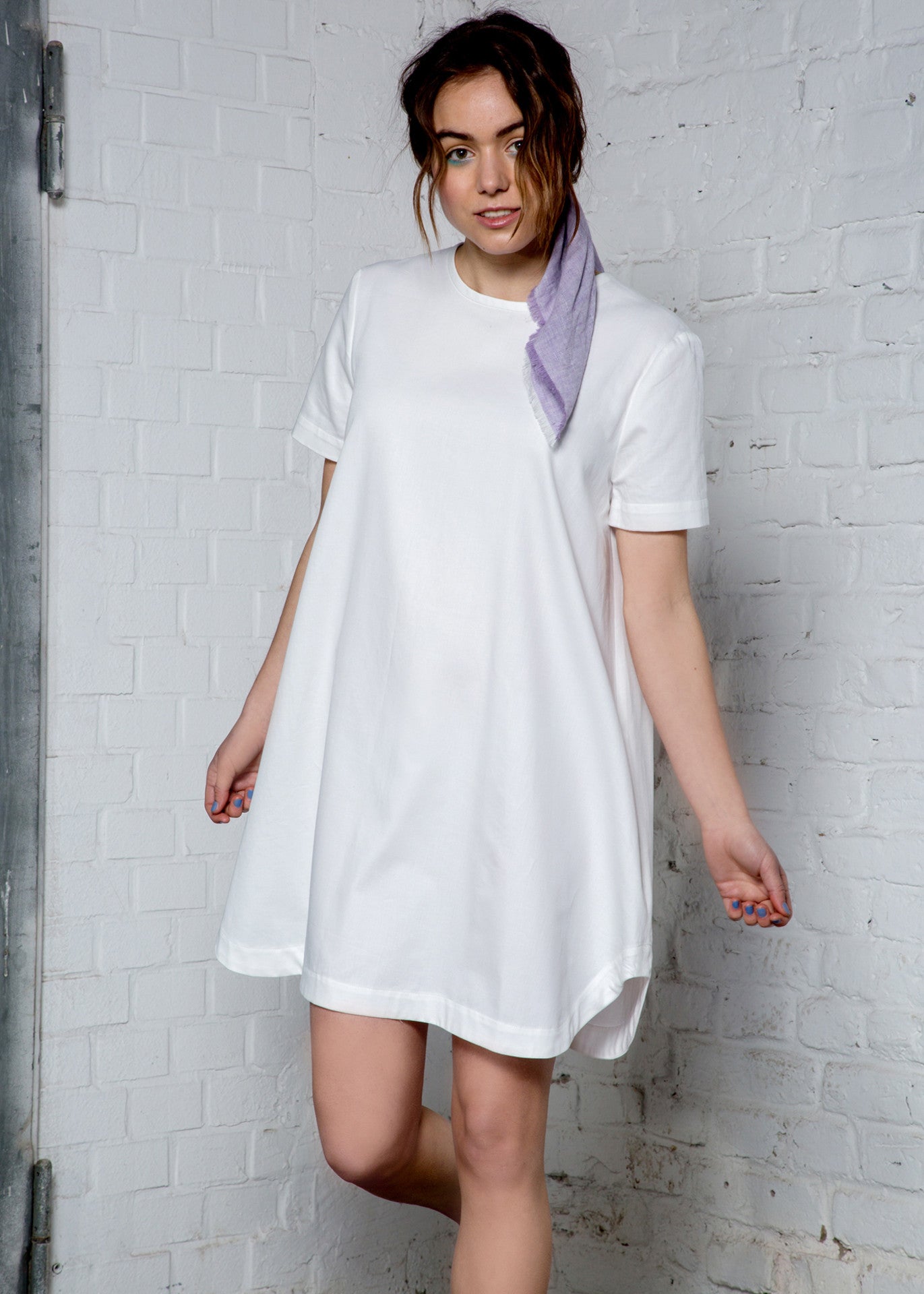 White organic cotton dress - 100% Cotton (organic) / 100 % Baumwolle (Bio)