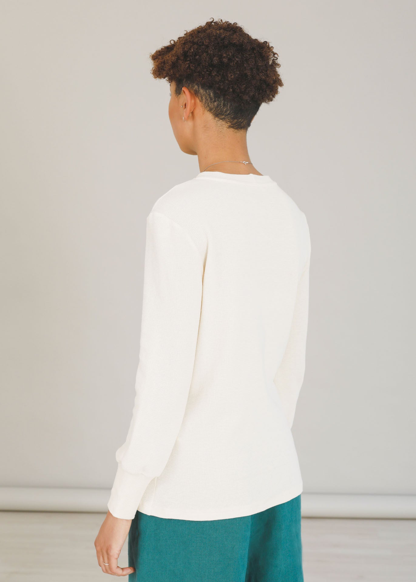 Nicole - Jersey Top in Ivory
