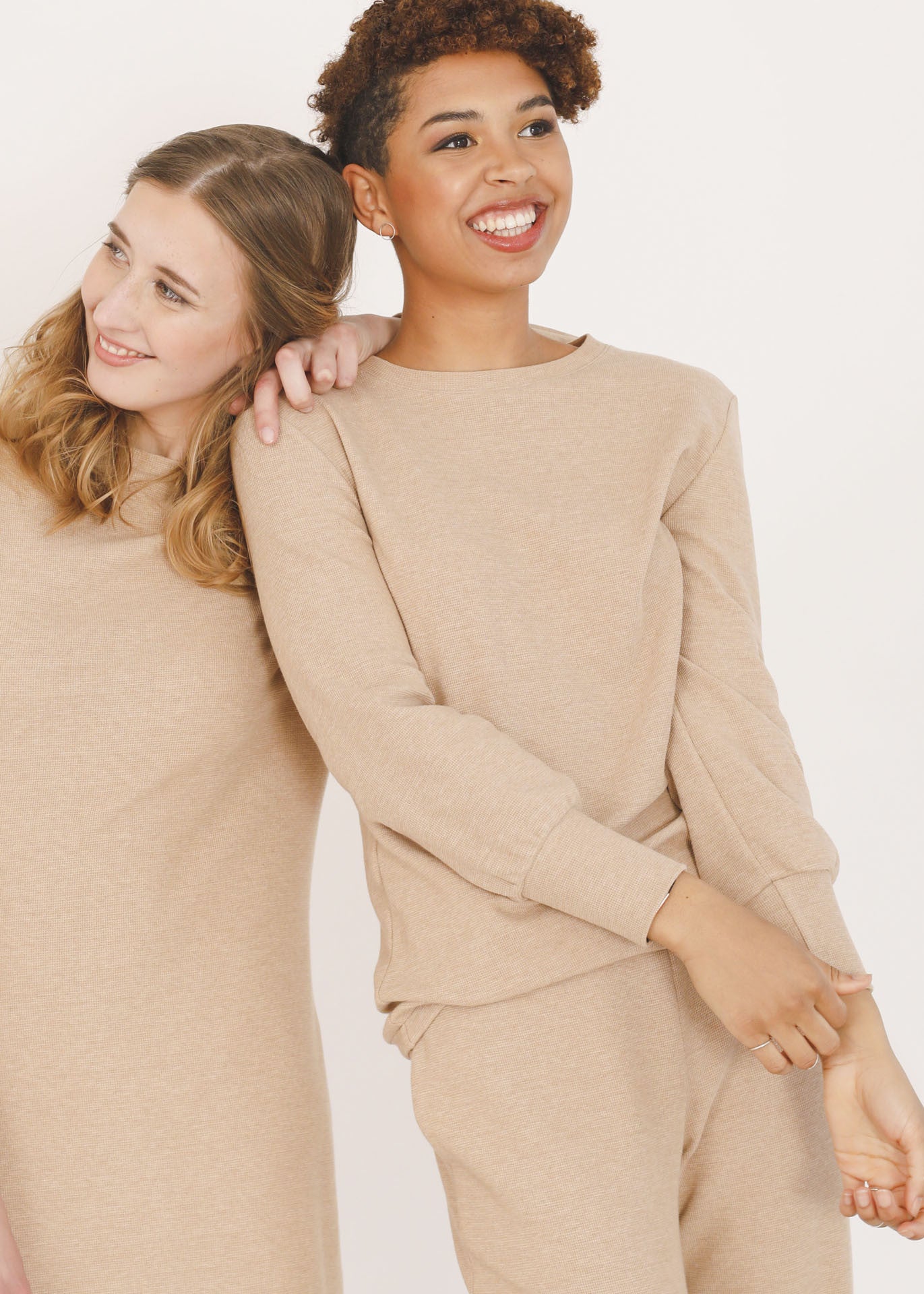 Nicole - Jersey Top in Brown - 100% Cotton (organic) / 100 % Baumwolle (Bio)