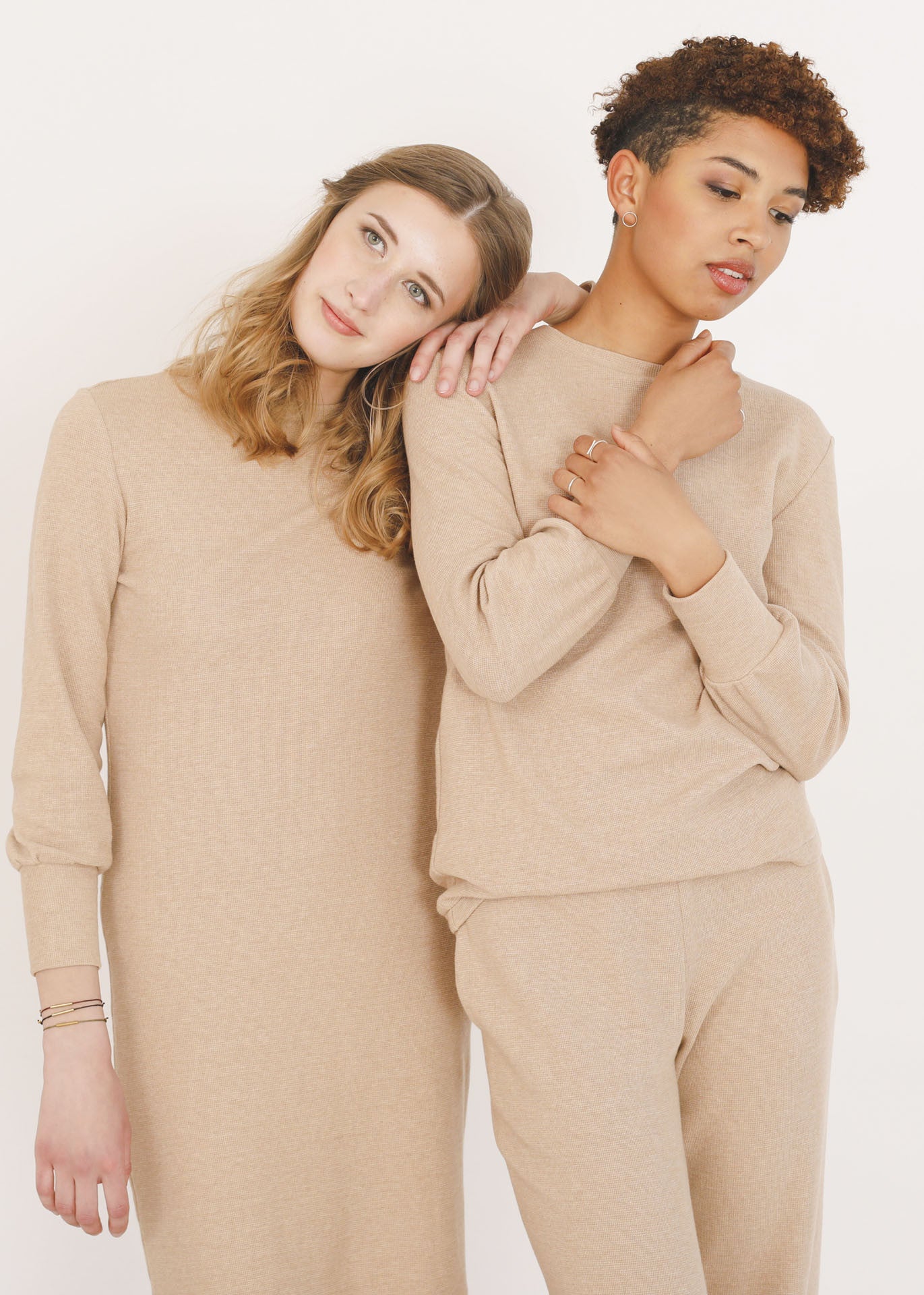 Nicole - Jersey Top in Brown - 100% Cotton (organic) / 100 % Baumwolle (Bio)
