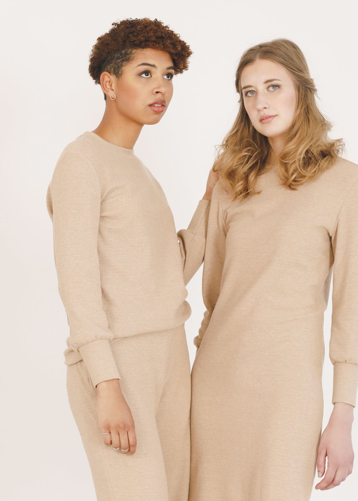 Nicole - Jersey Top in Brown - 100% Cotton (organic) / 100 % Baumwolle (Bio)