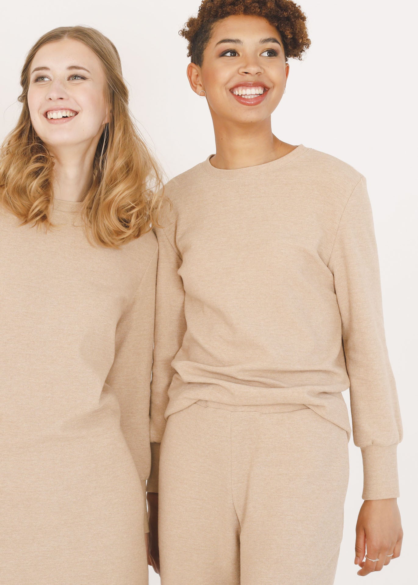 Nicole - Jersey Top in Brown - 100% Cotton (organic) / 100 % Baumwolle (Bio)