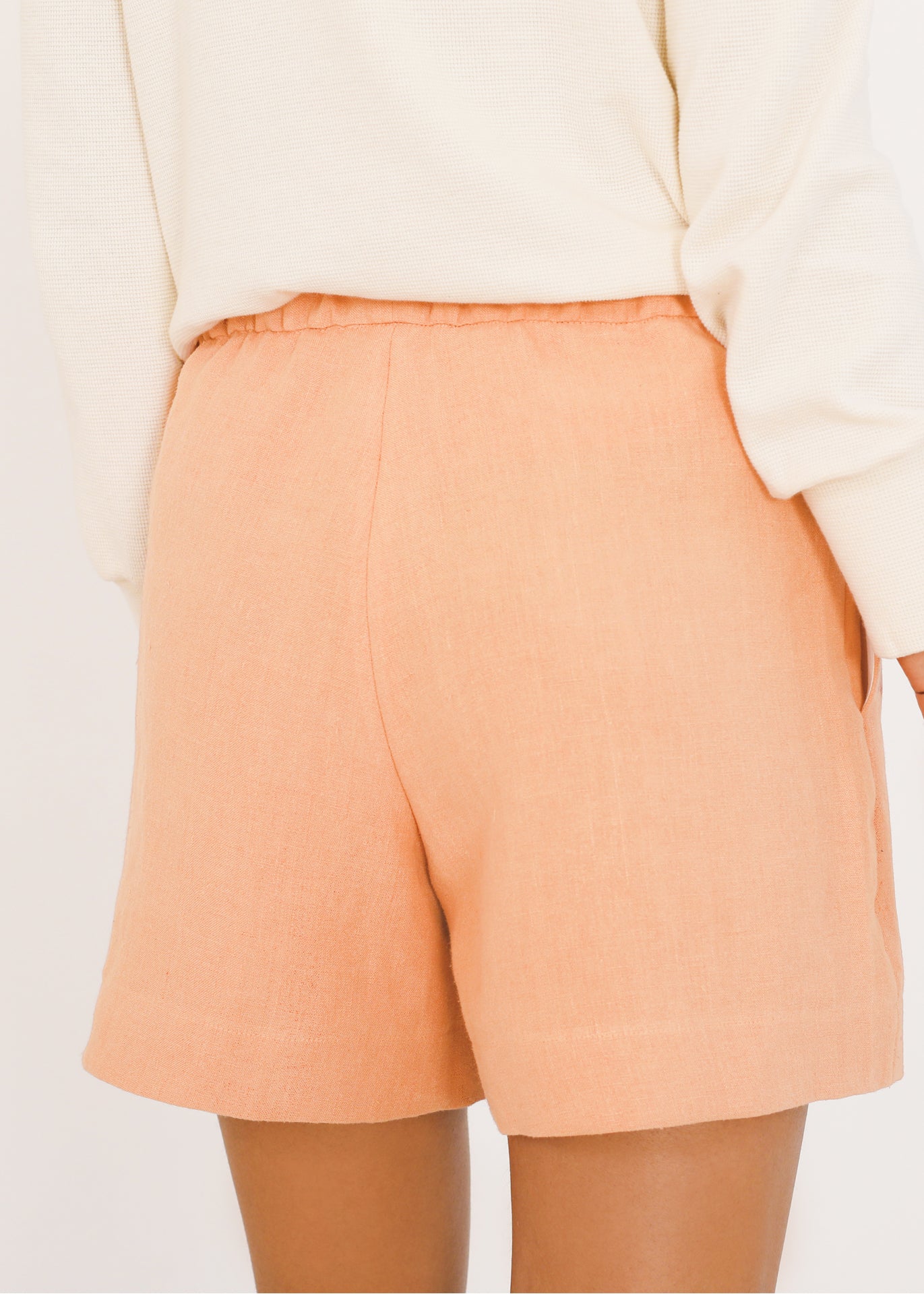 Eva - Shorts in Peach - 100% true hemp / 100 % Hanf