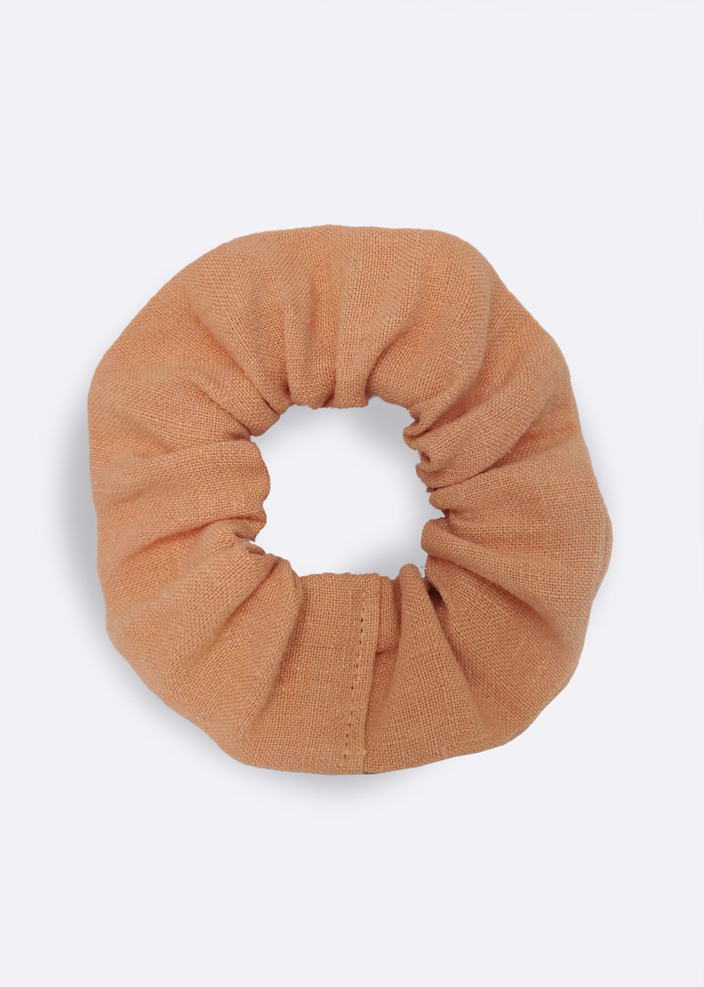 Coral Hemp Scrunchie - 100% true hemp / 100 % Hanf