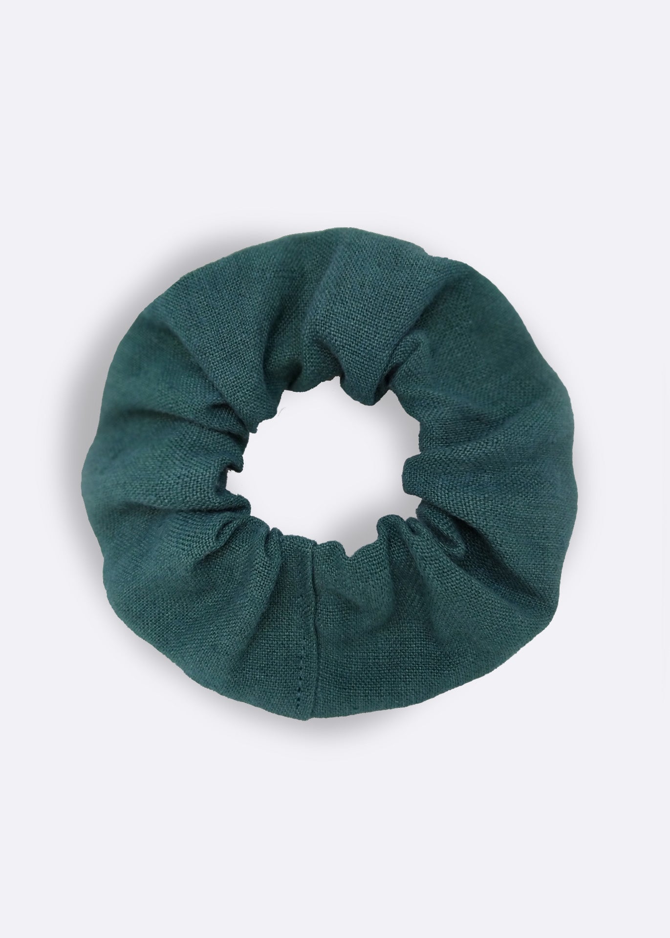 Forest Green Hemp Scrunchie - 100% true hemp / 100 % Hanf