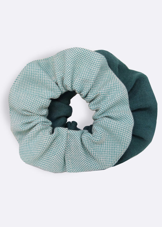Green Organic Cotton Scrunchie - 100% Cotton (organic) / 100 % Baumwolle (Bio)