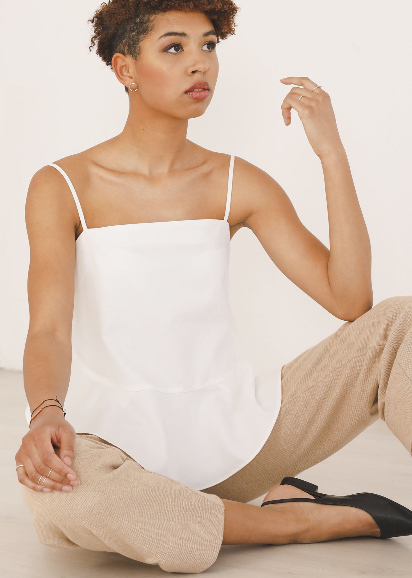 Isla - Ruffles Camisole - 100% Cotton (organic) / 100 % Baumwolle (Bio)