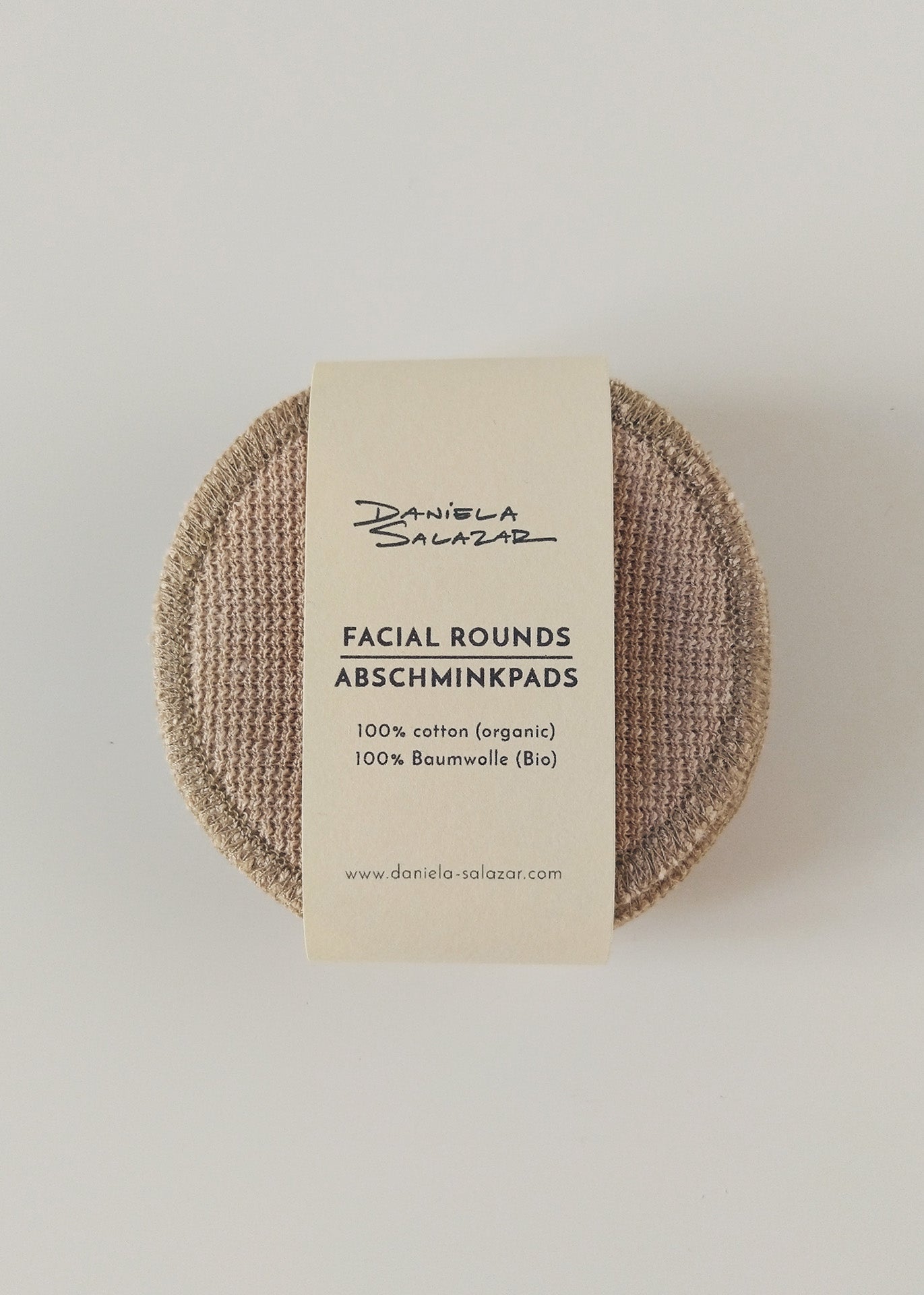 Face Pads & Pouch - Stripes/Brown Organic Cotton - 100% Cotton (organic) / 100 % Baumwolle (Bio)