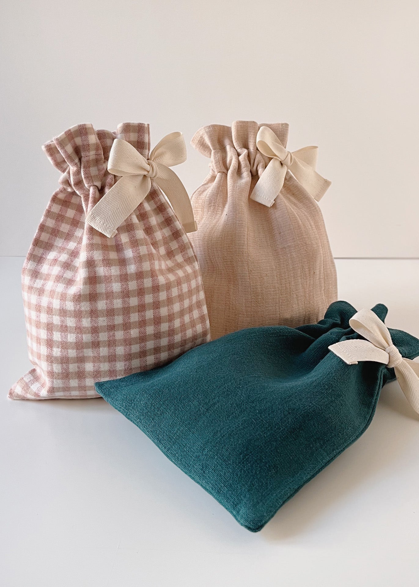 Home spa Gift Set - Gingham/Brown