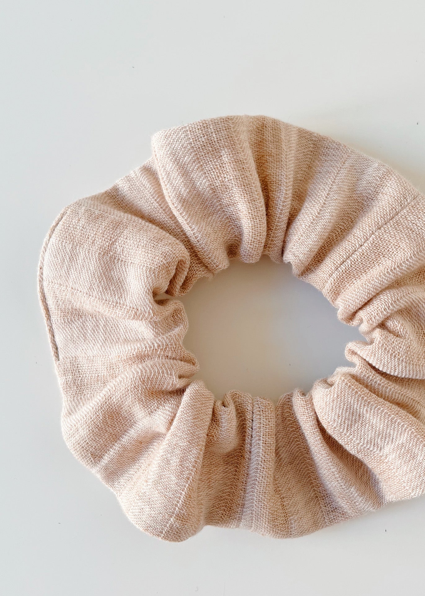 Organic Cotton Scrunchie - Striped Muslin