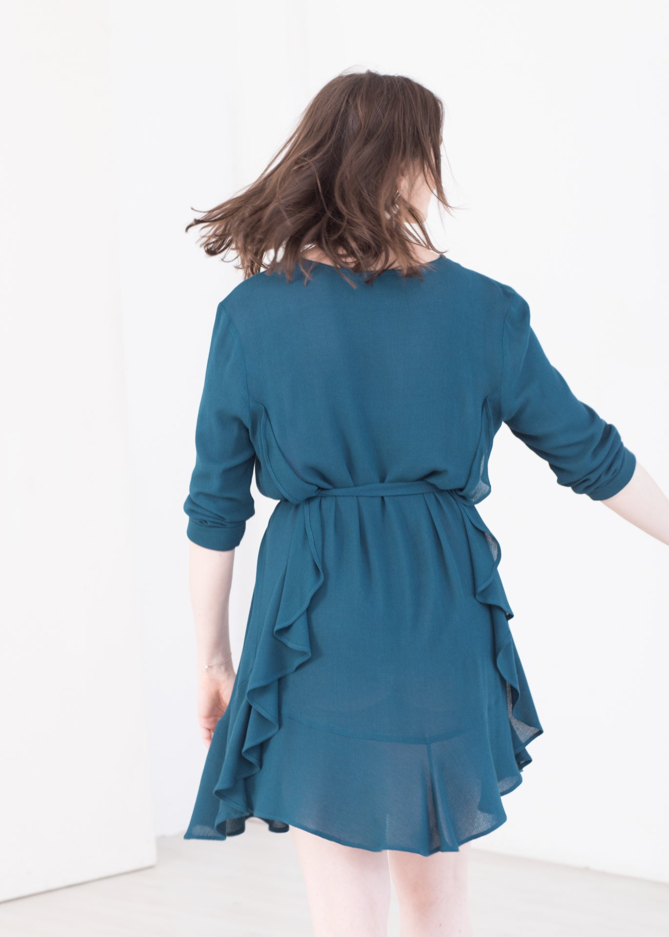 Midnight - Dress in Teal - 80% Viscose, 20% Polyamide / 80 % Viskose, 20 % Polyamid