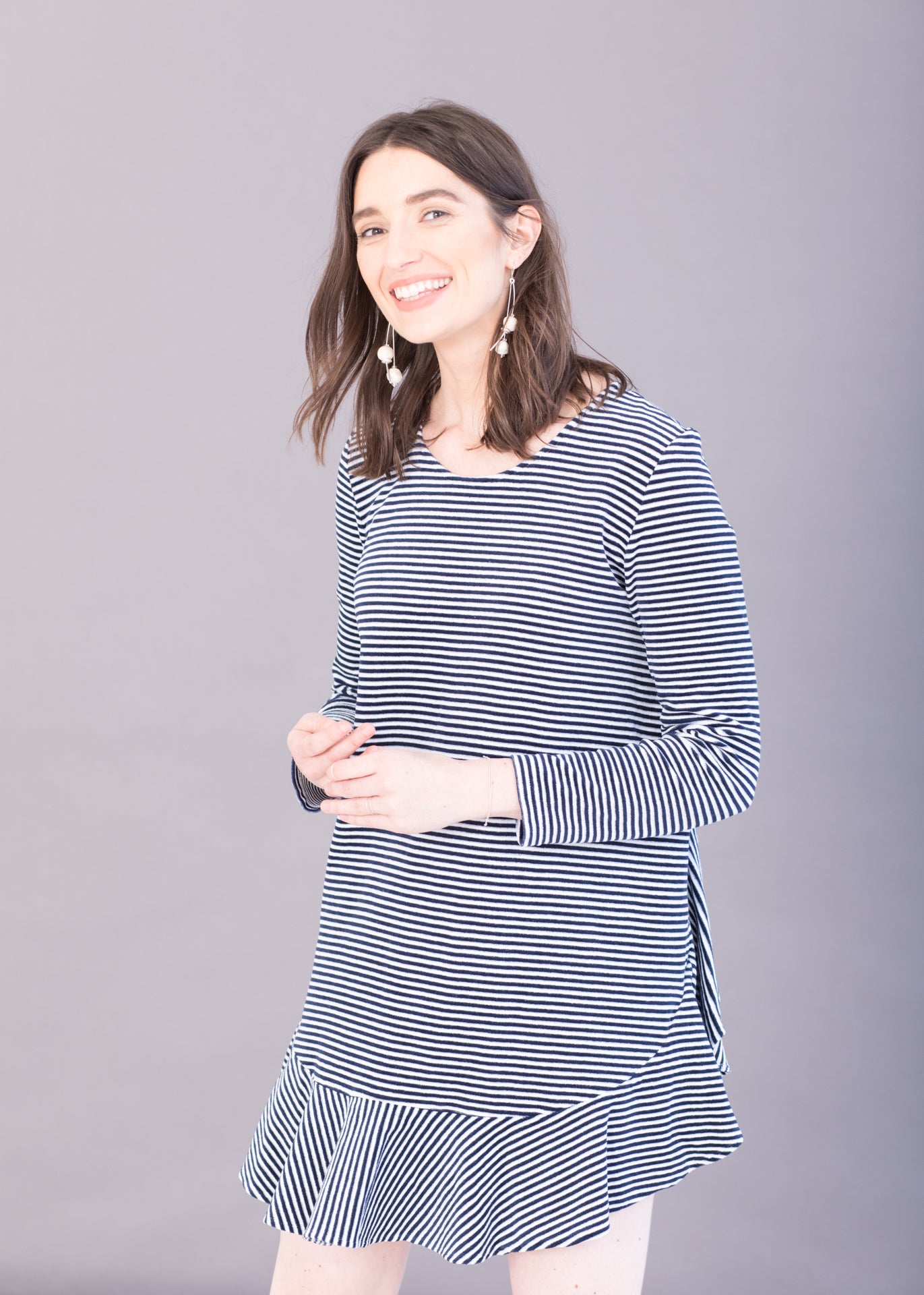 Take a line for a walk - Striped Dress - 100% Cotton (organic) / 100 % Baumwolle (Bio)
