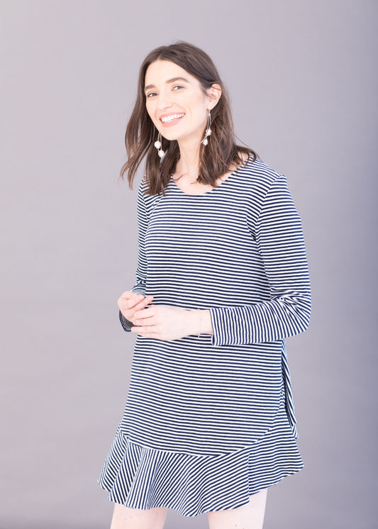 Take a line for a walk - Striped Dress - 100% Cotton (organic) / 100 % Baumwolle (Bio)