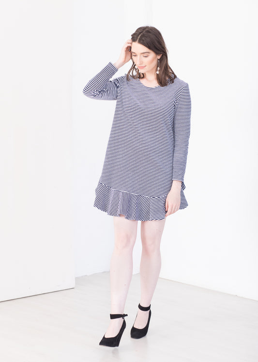 Take a line for a walk - Striped Dress - 100% Cotton (organic) / 100 % Baumwolle (Bio)
