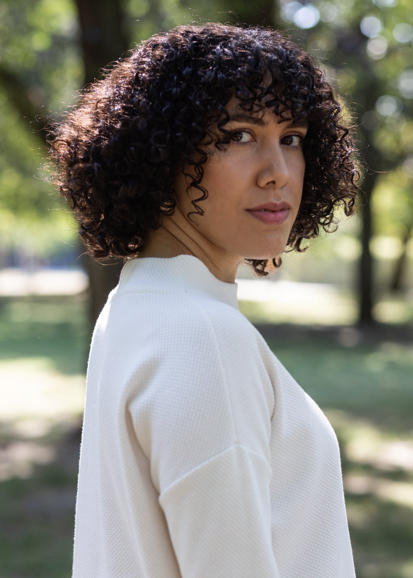Andes - Pullover in Ivory Jacquard - 100% Cotton (organic) / 100 % Baumwolle (Bio)
