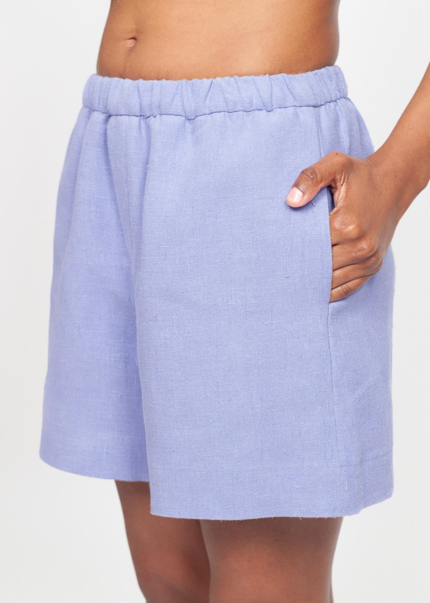 Eva - Shorts in Lavender - 100% true hemp / 100 % Hanf