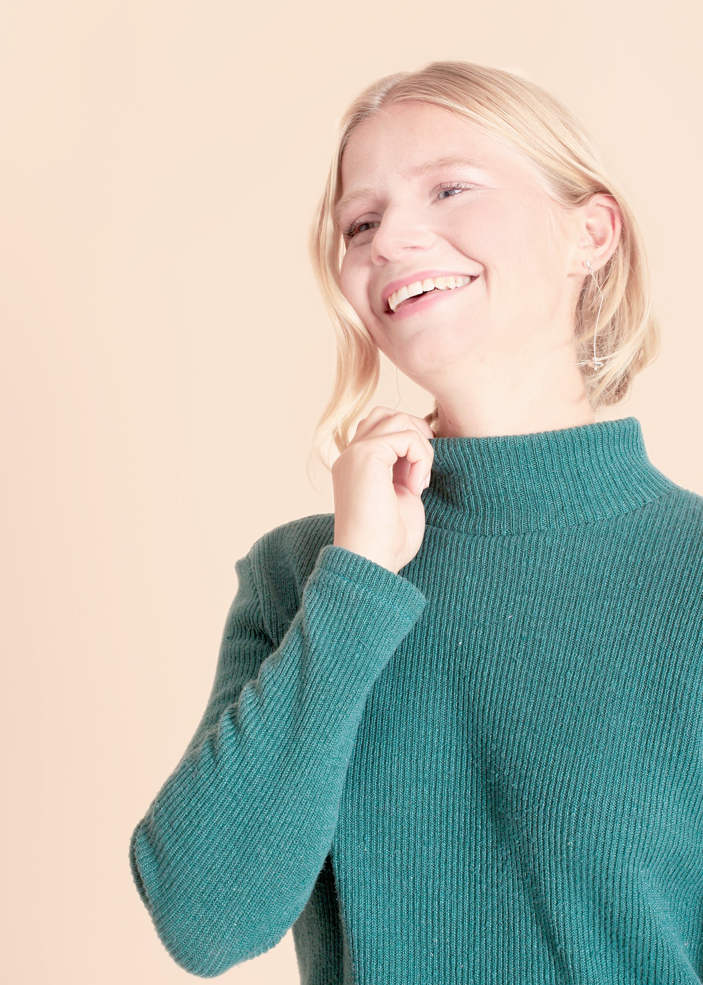 Park - Turtleneck Sweater in Forest Green