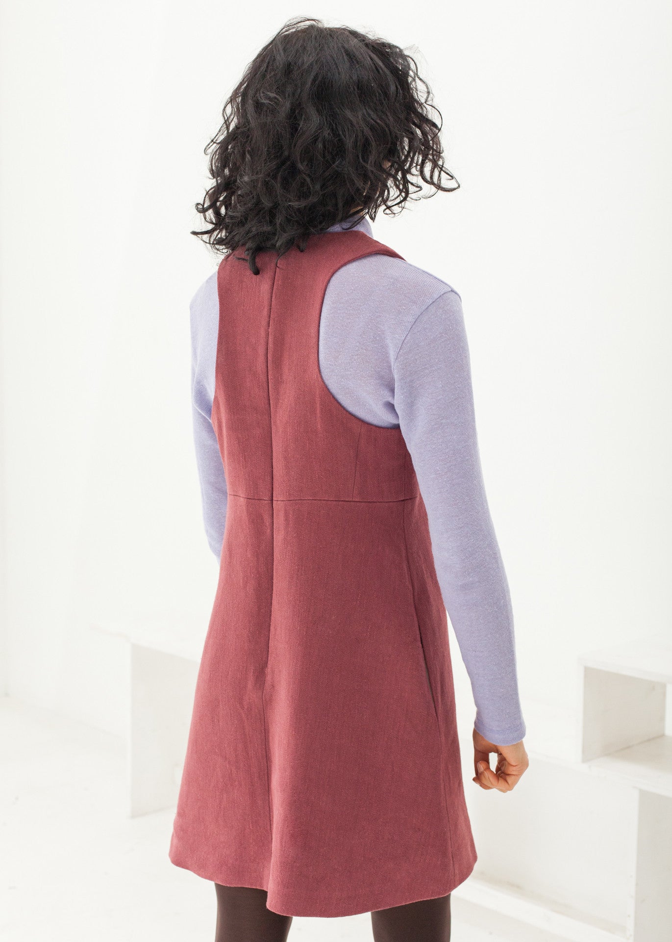 Nocturne - Pinafore dress - 100% true hemp / 100 % Hanf