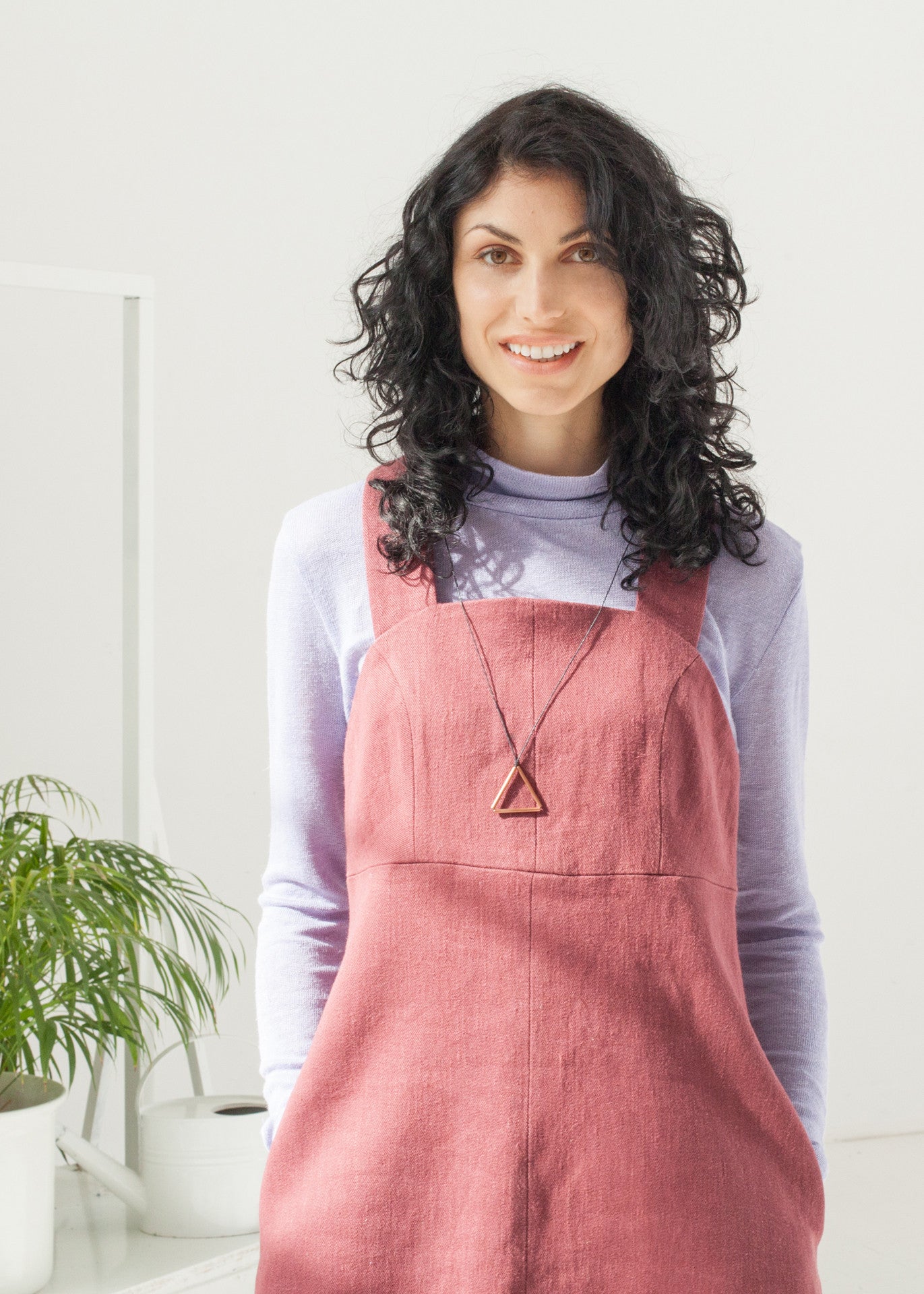Nocturne - Pinafore dress - 100% true hemp / 100 % Hanf