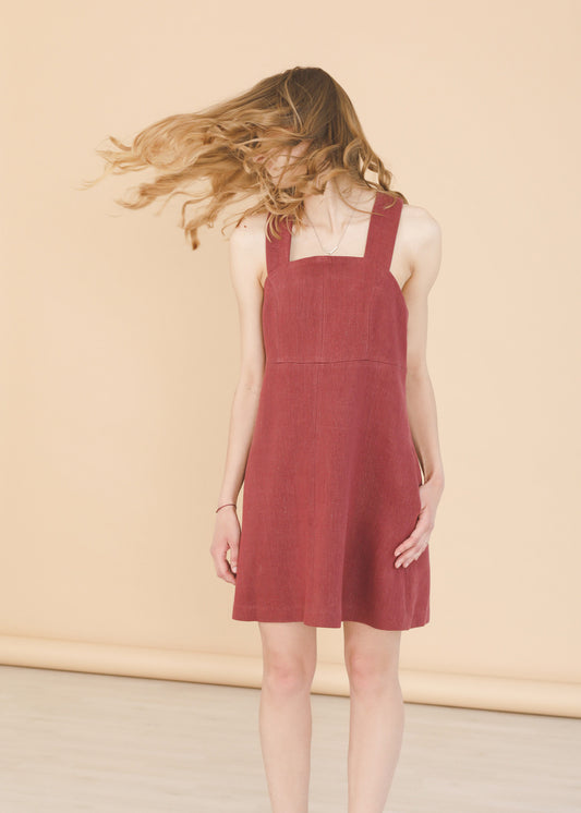 Nocturne - Pinafore dress - 100% true hemp / 100 % Hanf