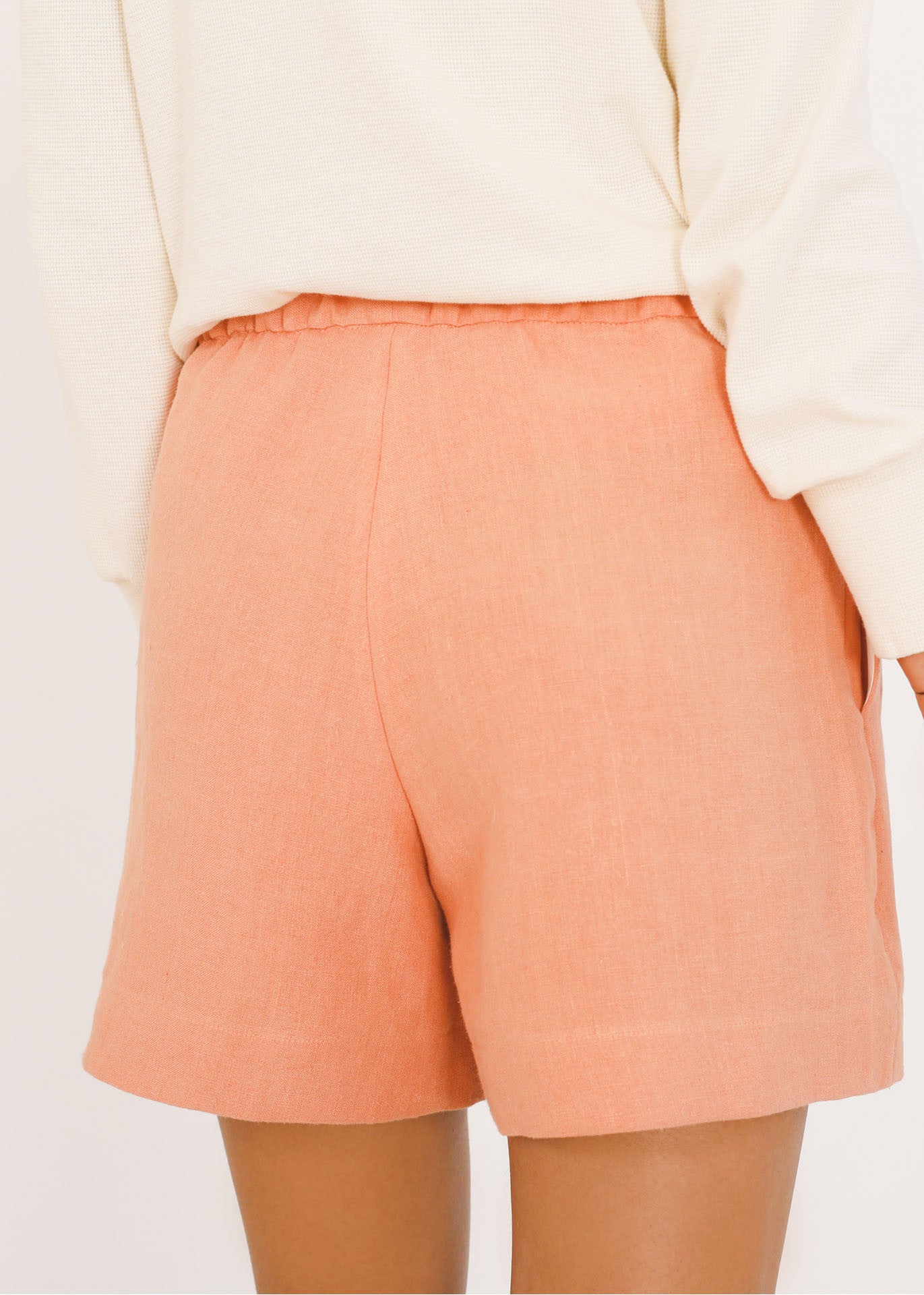 Eva - Shorts in Coral - 100% true hemp / 100 % Hanf