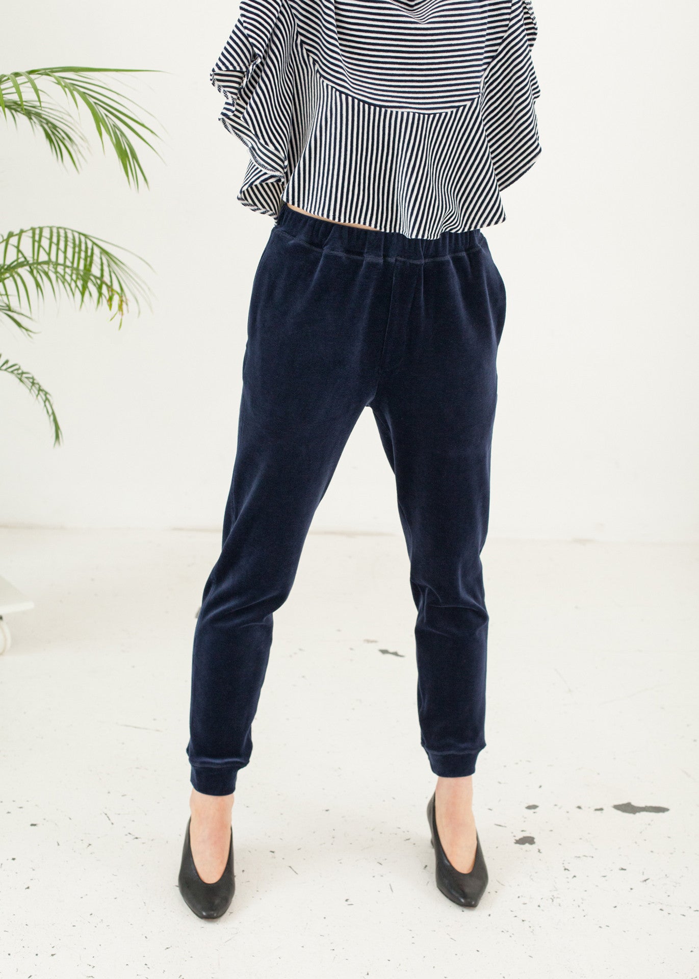 Midnight - Velour Sweatpants - 100% Cotton (organic) / 100 % Baumwolle (Bio)