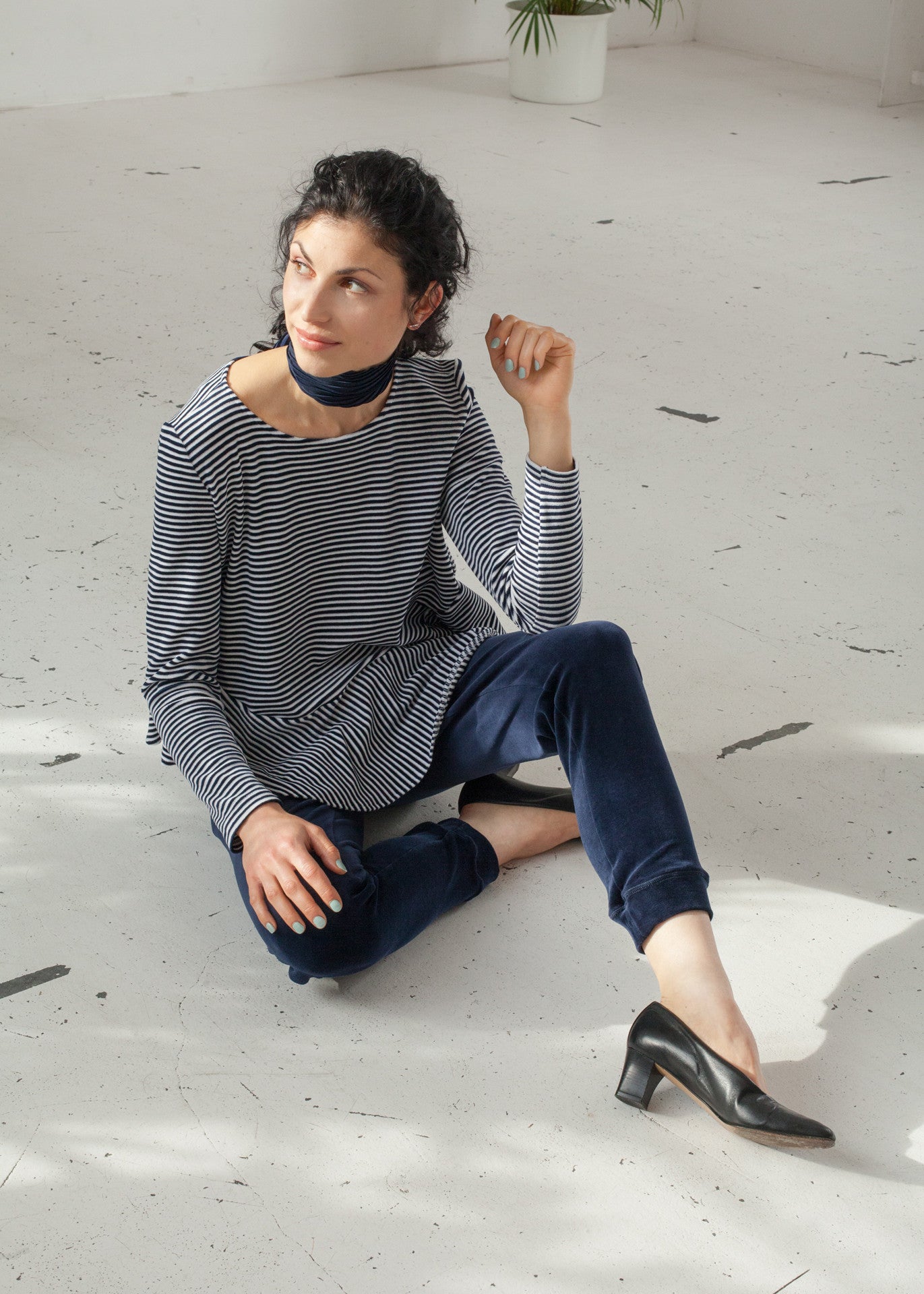 Midnight - Velour Sweatpants - 100% Cotton (organic) / 100 % Baumwolle (Bio)