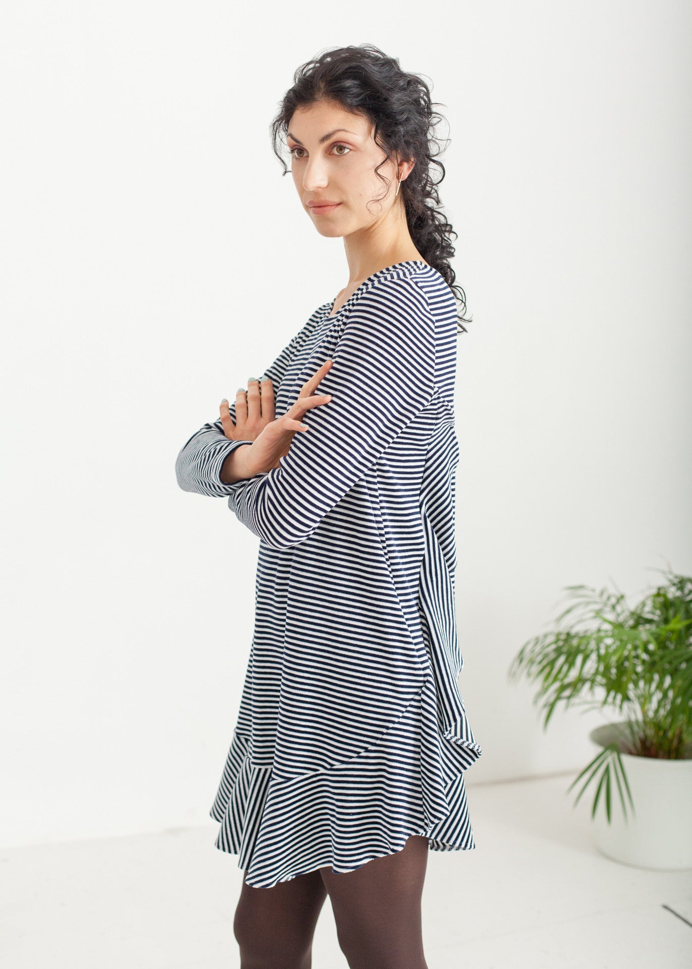 Take a line for a walk - Striped Dress - 100% Cotton (organic) / 100 % Baumwolle (Bio)